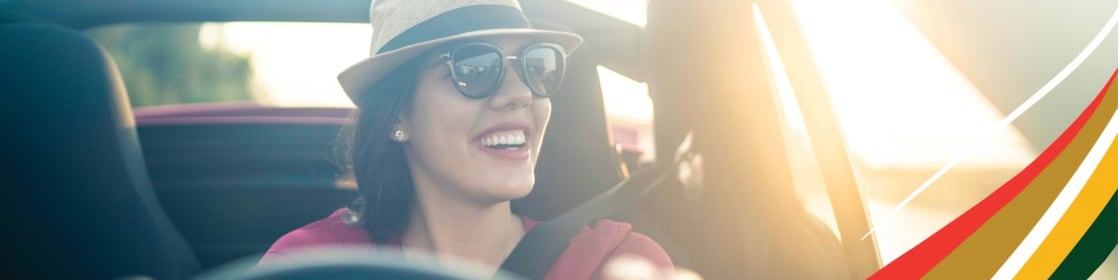 Woman driving