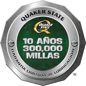 Insignia del Programa de Garantía de Lubricación Limitada de Quaker State