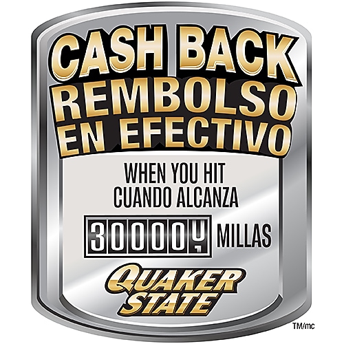 Insignia del Programa de Reembolso Garantizado de Quaker State