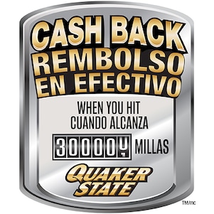 Insignia del Programa de Reembolso Garantizado de Quaker State